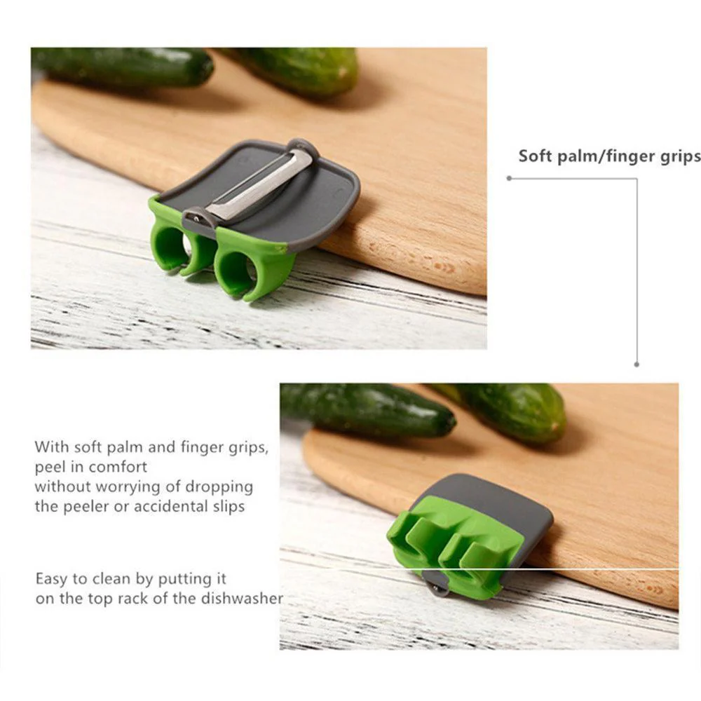 KitchenEase – Scharfes Finger-Schälmesser | Set mit 3 Stück - Image 6