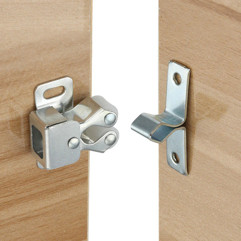 SecureSteel™ – Klassischer Schranktürverschluss aus Edelstahl mit sicherem Druckmechanismus | 4+4 GRATIS - Image 2