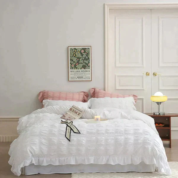 LaceBreeze™ 200 x 230 cm - 4-teiliges Sommer-Bettwäscheset aus Eiskühlendem Seersucker - Image 12