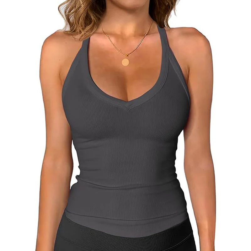Lena — Geripptes Tanktop Damenlegerer Schnitt - Image 15