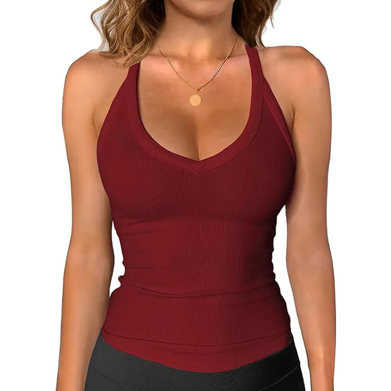 Lena — Geripptes Tanktop Damenlegerer Schnitt - Image 16
