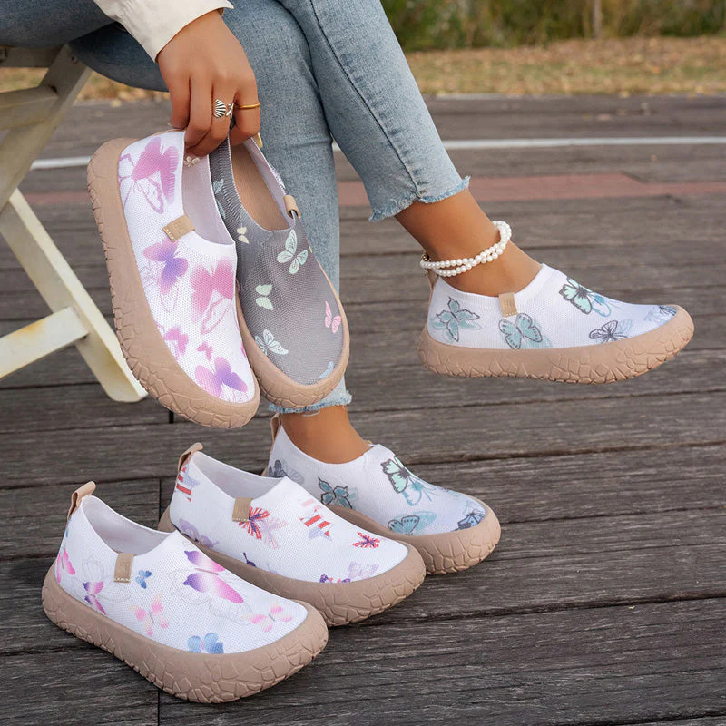 Lena — Leichte Damen Slip-On Fly-Knit Sneakers