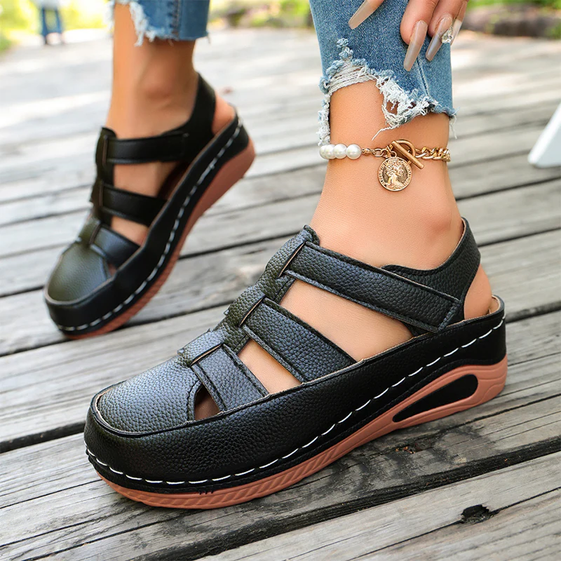 Liesel — Orthopädische atmungsaktive Sommerschuhe mit Klettverschluss - Image 12