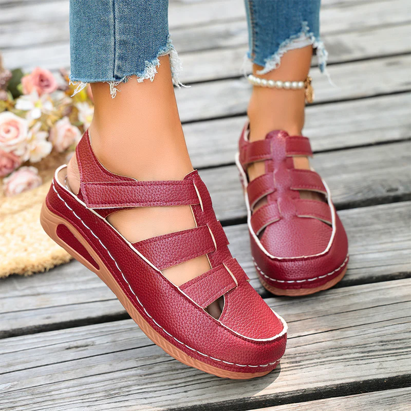 Liesel — Orthopädische atmungsaktive Sommerschuhe mit Klettverschluss - Image 13