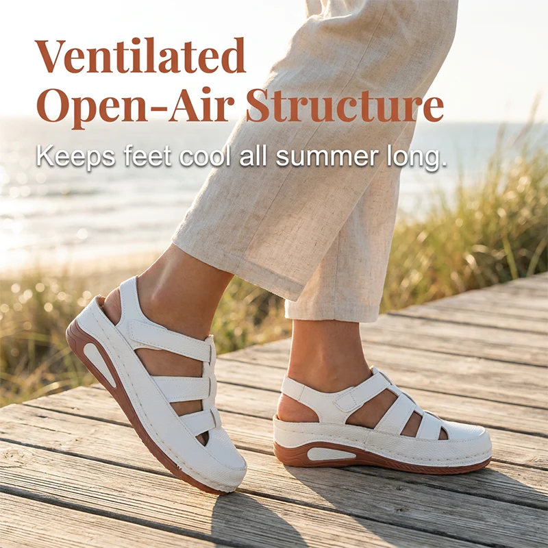 Liesel — Orthopädische atmungsaktive Sommerschuhe mit Klettverschluss - Image 2