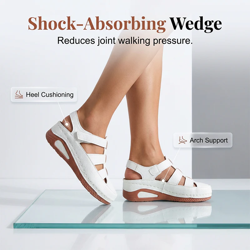 Liesel — Orthopädische atmungsaktive Sommerschuhe mit Klettverschluss - Image 3