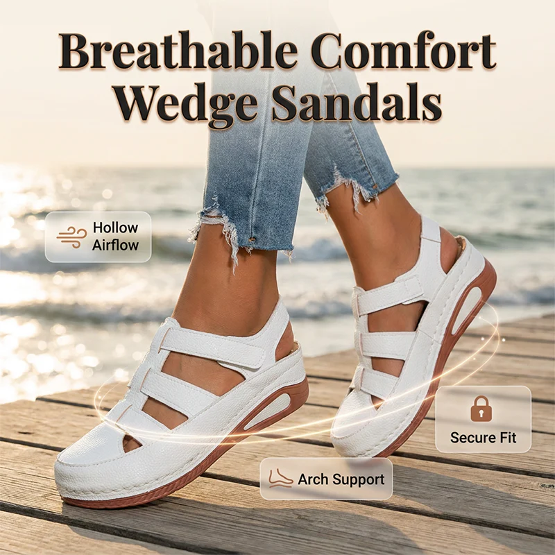 Liesel — Orthopädische atmungsaktive Sommerschuhe mit Klettverschluss - Image 5