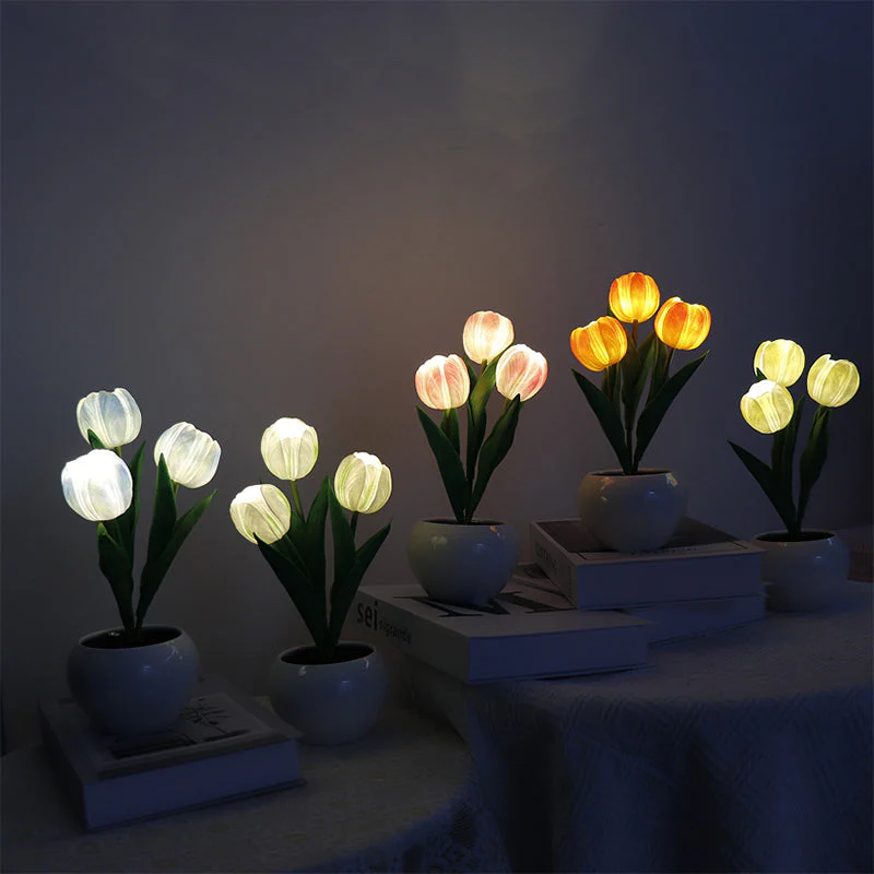LumaBloom – LED Tulpen Nachtlicht-Tischlampe - Image 13