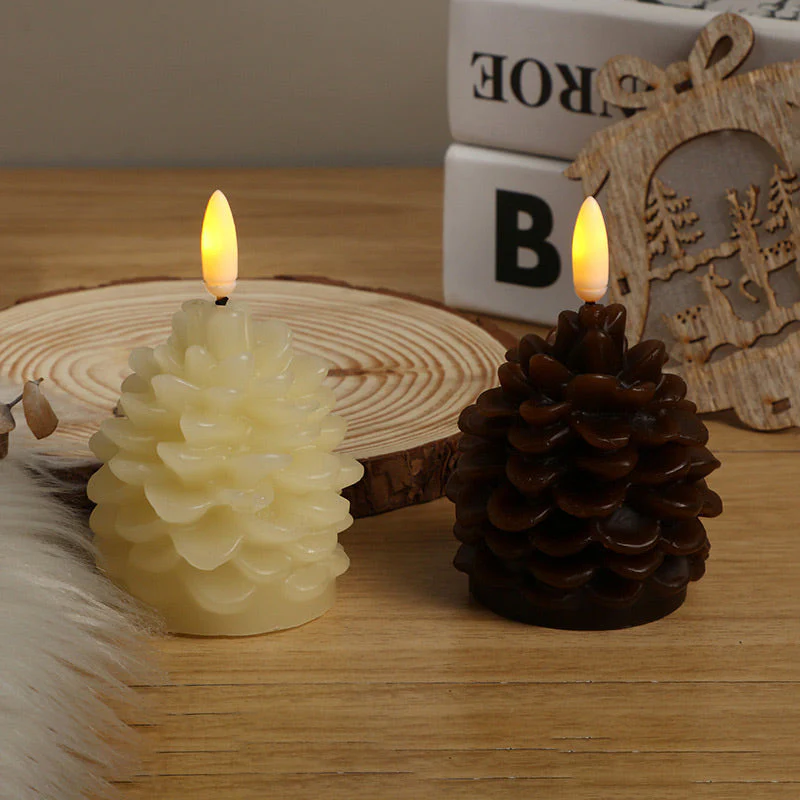 LumiPine – LED Tannenzapfen-Kerze | 1+1 GRATIS - Image 2