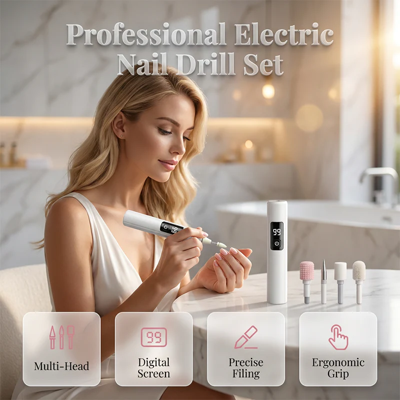 LuxeNail Pro Elektrischer Polierer – Perfekte Nägel, Volle Kontrolle