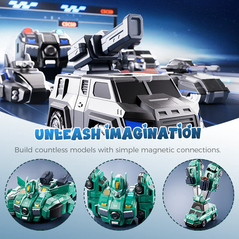 MagnaBot – 9-in-1 Auto- und Roboter-Spielset - Image 6