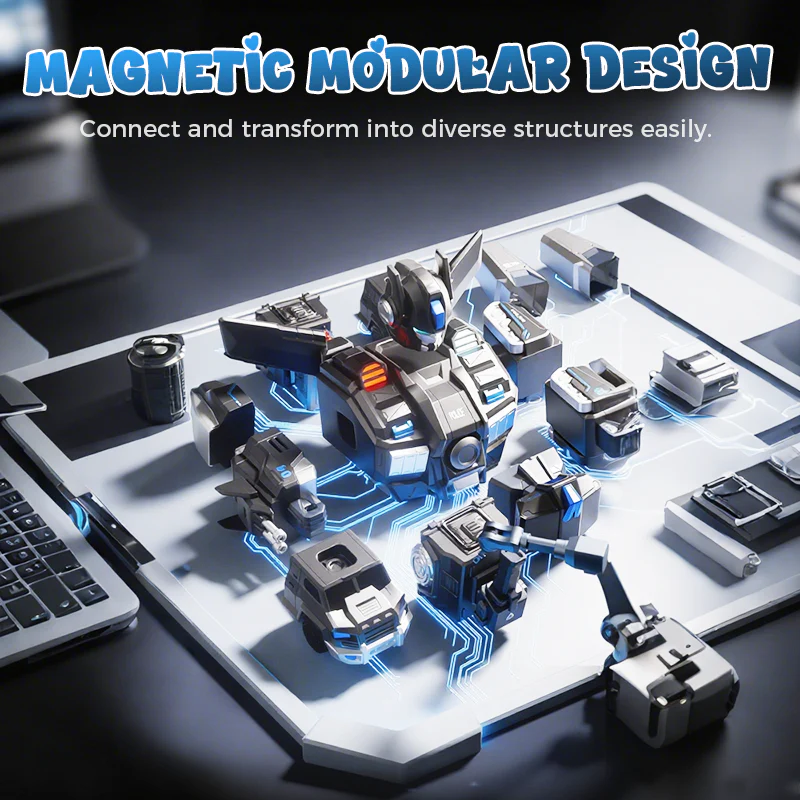 MagnaBot – 9-in-1 Auto- und Roboter-Spielset - Image 8