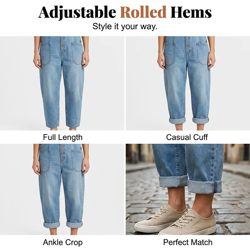 Maria — Lässige Denim-Latzhose mit Stil | 50% RABATT - Image 10