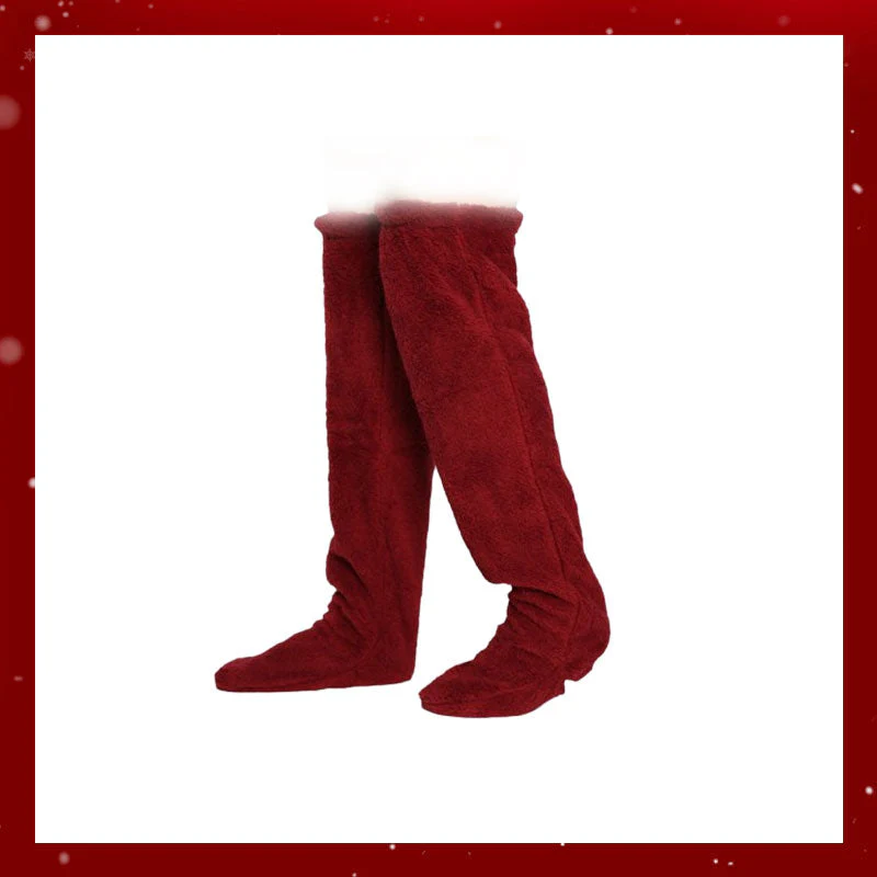 Mary — Gemütliche Kniehohe Gänsedaunensocken mit Verstecktem Geschenkfach - Image 13