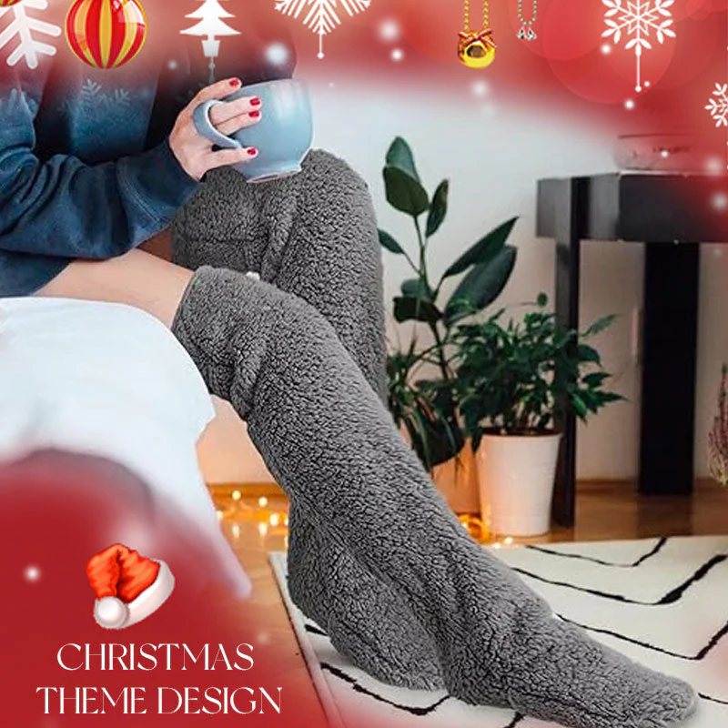 Mary — Gemütliche Kniehohe Gänsedaunensocken mit Verstecktem Geschenkfach - Image 20