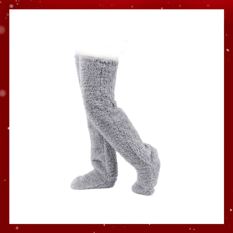 Mary — Gemütliche Kniehohe Gänsedaunensocken mit Verstecktem Geschenkfach - Image 31