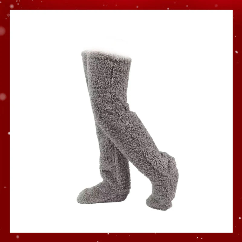 Mary — Gemütliche Kniehohe Gänsedaunensocken mit Verstecktem Geschenkfach - Image 6