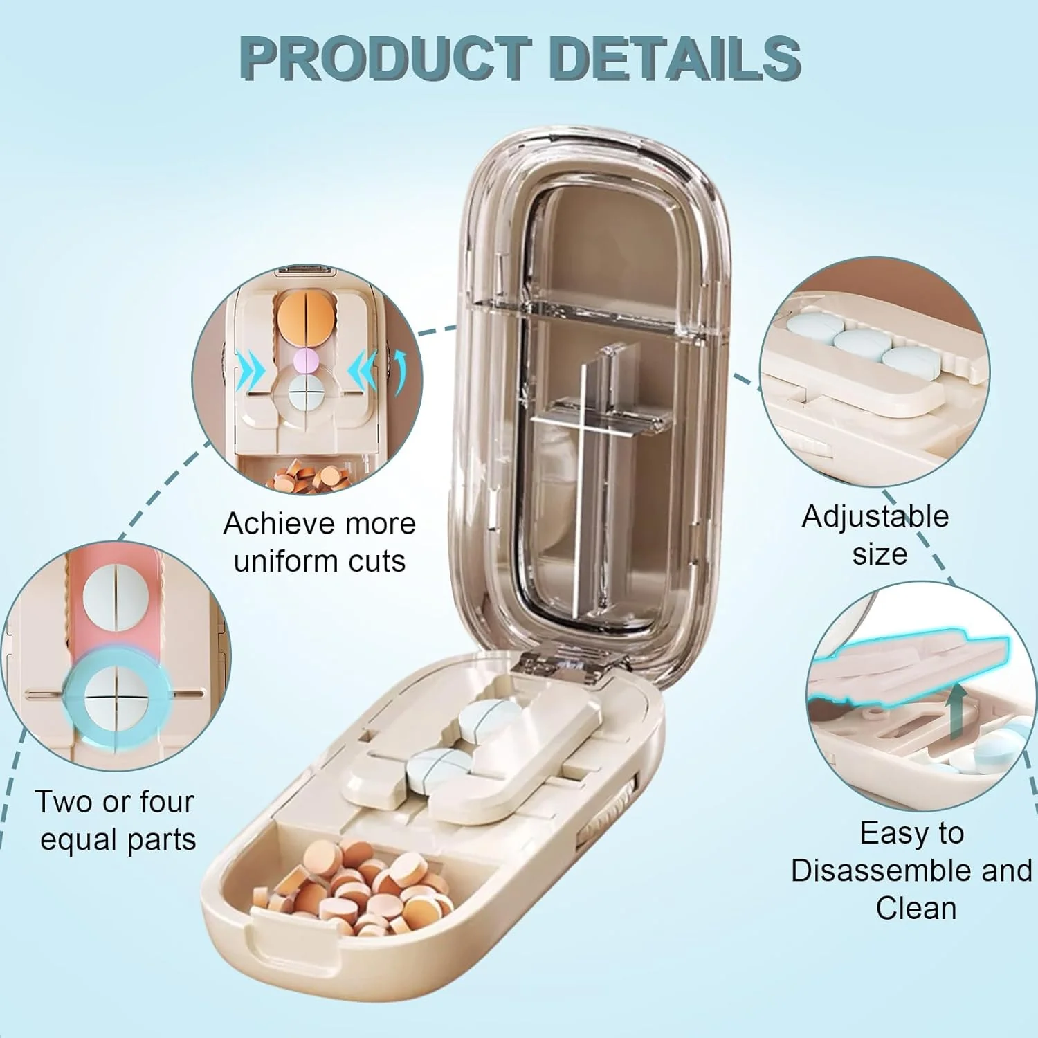 MedLux® 3-in-1-Tablettenzerteiler und Aufbewahrungsbox | 1+1 GRATIS - Image 3
