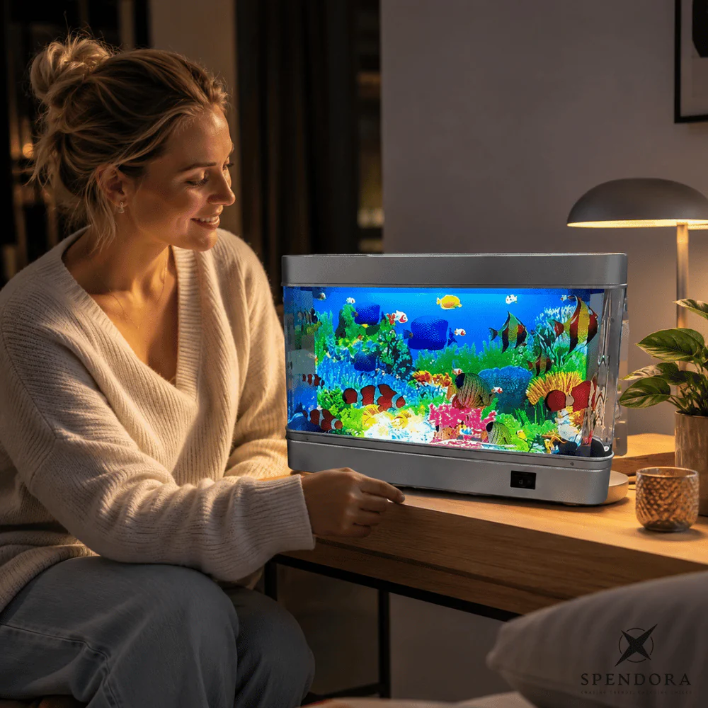 AquaCalm — Beruhigende Ozeanlampe | 50% RABATT