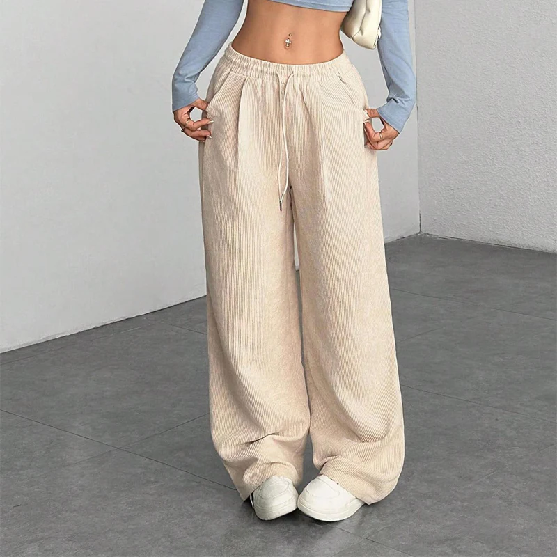 Mila — Cordhose mit weitem Bein und verstellbarem Bund - Image 18