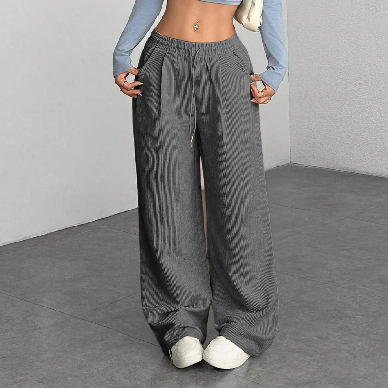 Mila — Cordhose mit weitem Bein und verstellbarem Bund - Image 20