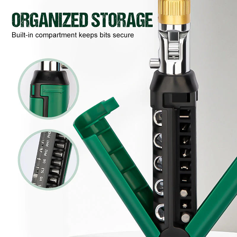 MultiScrew – 14-in-1 Schraubendreher mit verstellbarer Ratsche - Image 5