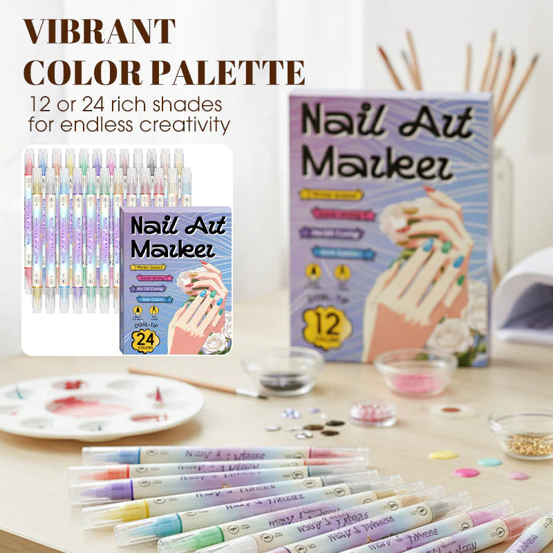 Nagelkunst-Marker mit Doppelspitze – Sofort atemberaubende Nägel - Image 2