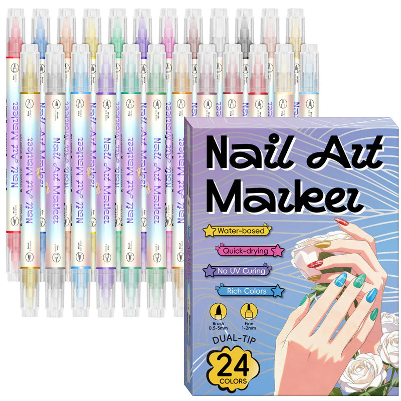 Nagelkunst-Marker mit Doppelspitze – Sofort atemberaubende Nägel - Image 9