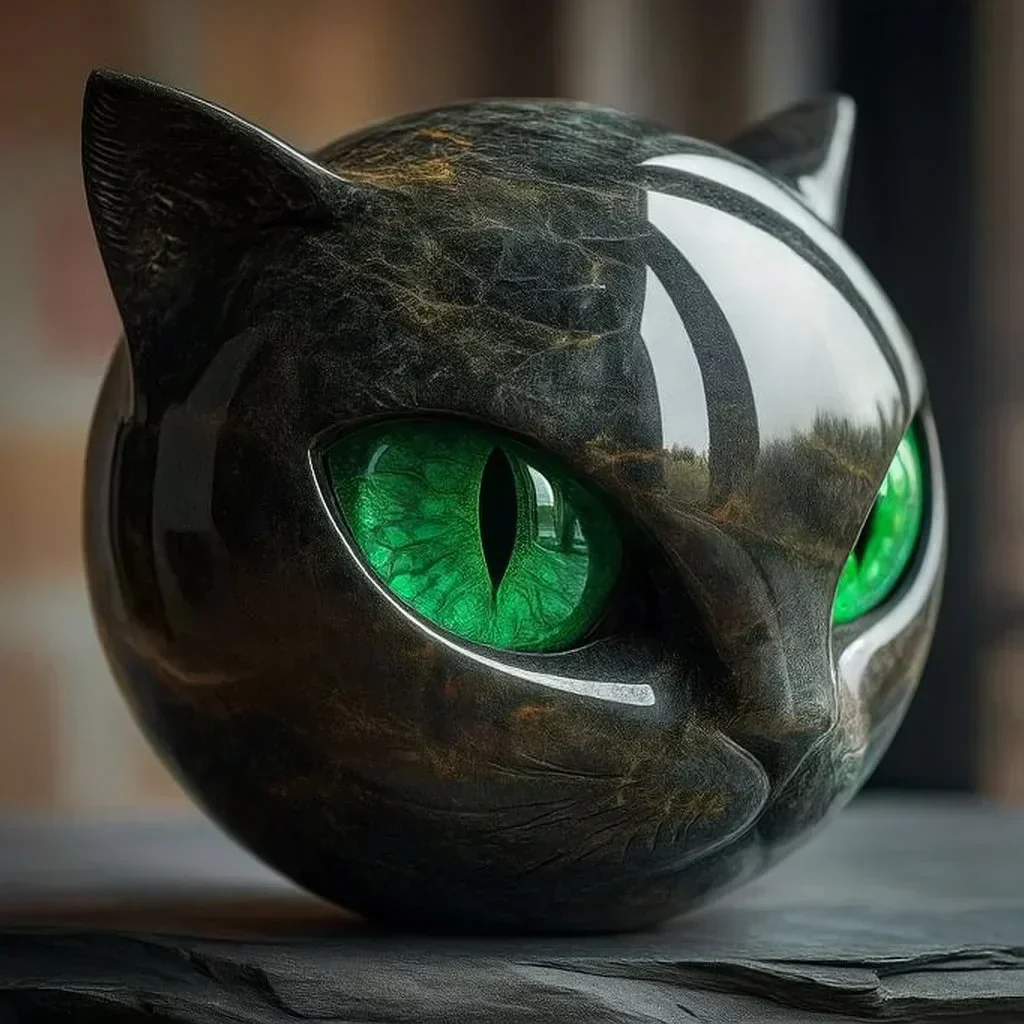 Noctura™ – Mystische schwarze Katzenskulptur | 50% Rabatt