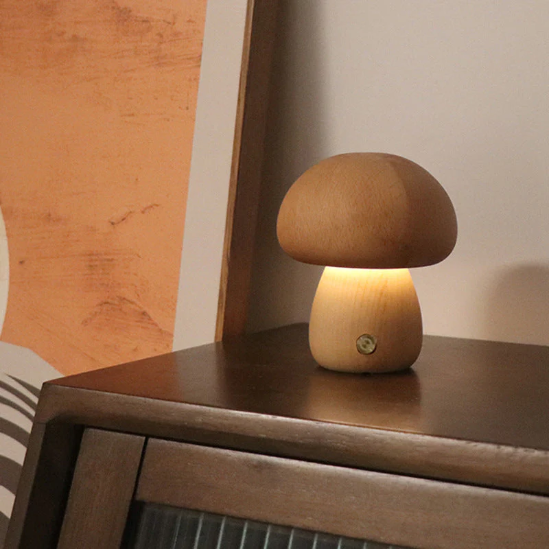 Ocerar™ Kabellose LED-Holzpilzlampe | 50% RABATT - Image 9