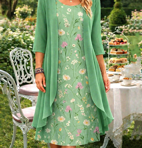 Olivia – Damen-Zweiteiler aus Chiffon mit Cardigan - Image 7