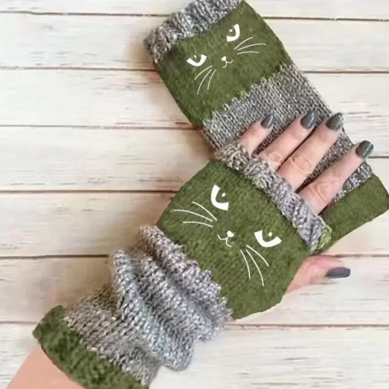 Olivia – Katzenstickerei Fingerhandschuhe | 1+1 GRATIS - Image 20