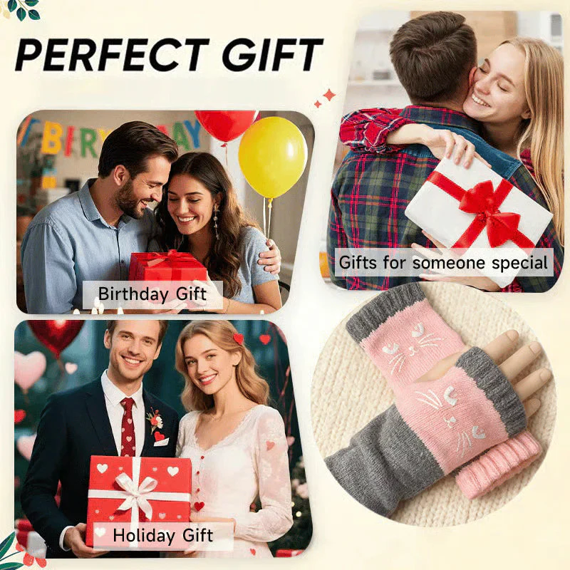 Olivia – Katzenstickerei Fingerhandschuhe | 1+1 GRATIS - Image 7