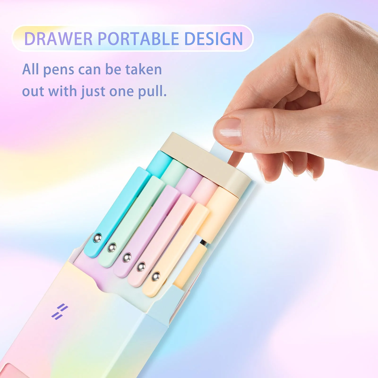 PenLux® 5-teiliges Gelstift-Set mit Farbverlauf | 50% RABATT - Image 4