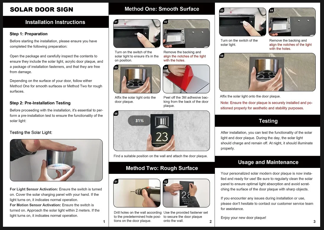 GlowSign - Personalisiertes Hausnummernschild - mit Solarenergie beleuchtet | 50% RABATT - Image 8