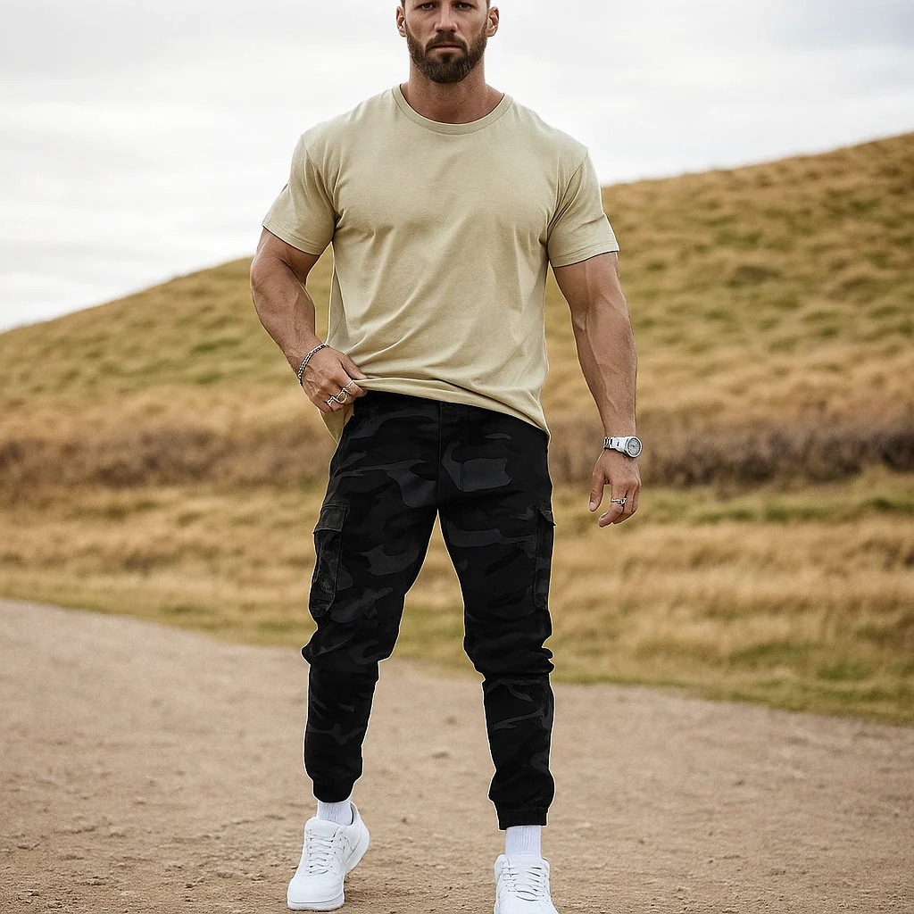 Peter – Robuste Herren-Cargohosen mit flexiblem Bund - Image 4