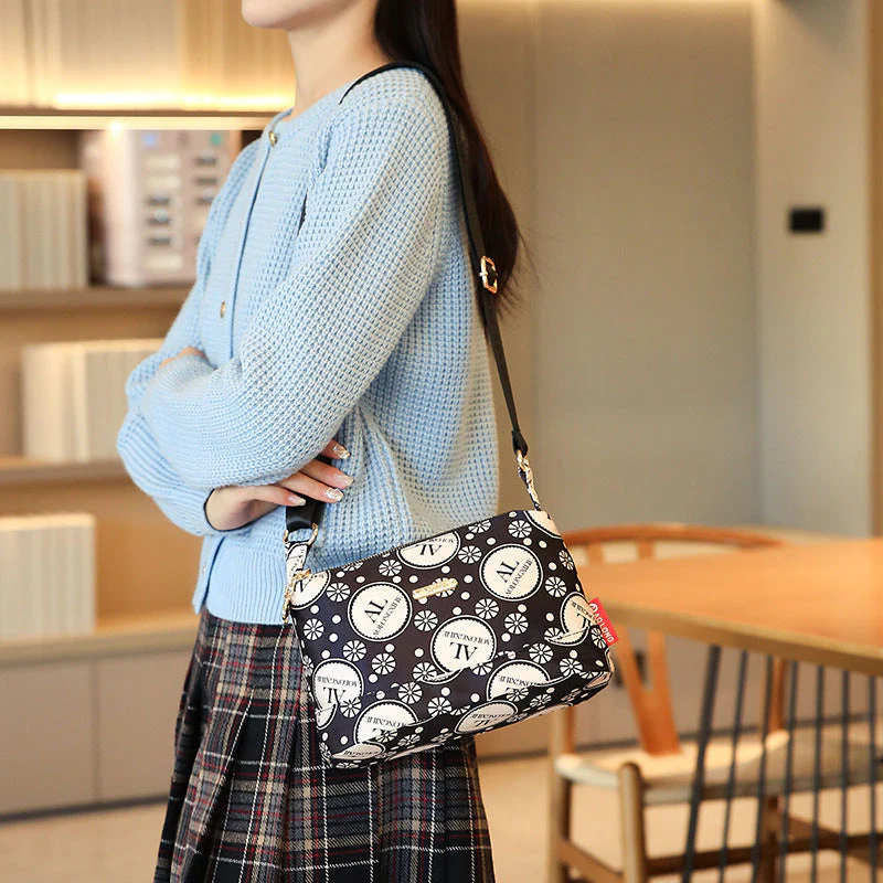PrintEase™ – Damen Umhängetasche mit Multi-Taschen-Design - Image 3