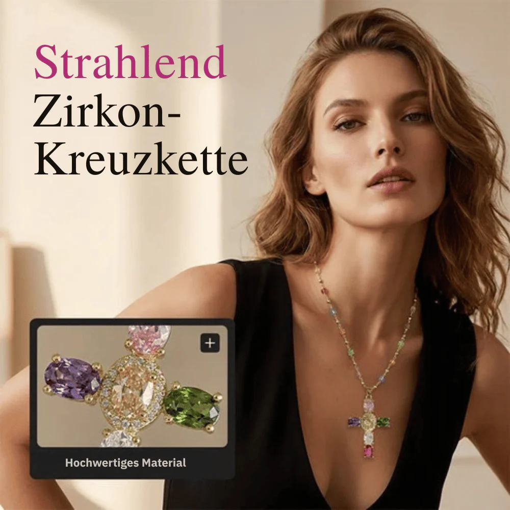 PrismAura — Strahlende Kreuz-Halskette | 50% RABATT