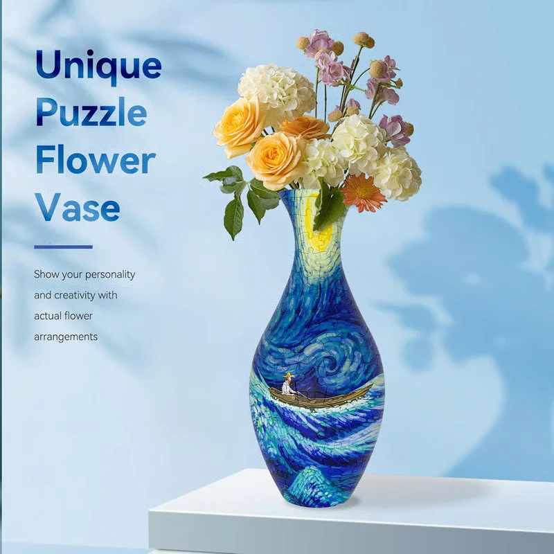 PuzzleBloom – 3D Puzzle-Vase mit Wasserbecher | 50 % RABATT - Image 4