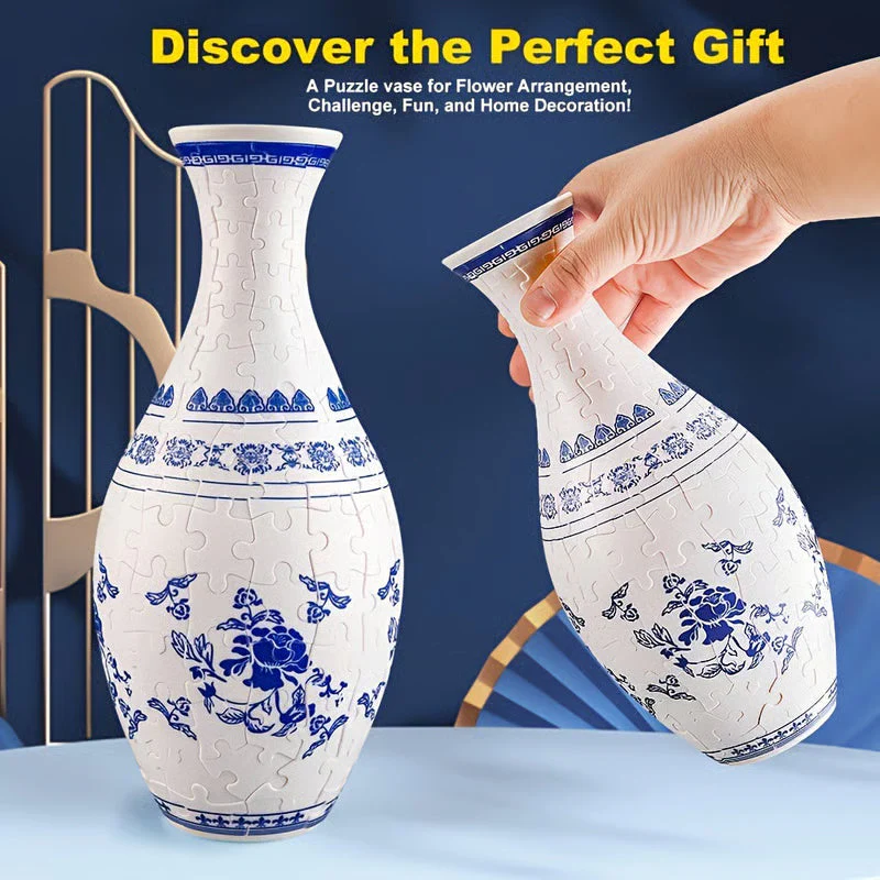 PuzzleBloom – 3D Puzzle-Vase mit Wasserbecher | 50 % RABATT - Image 9