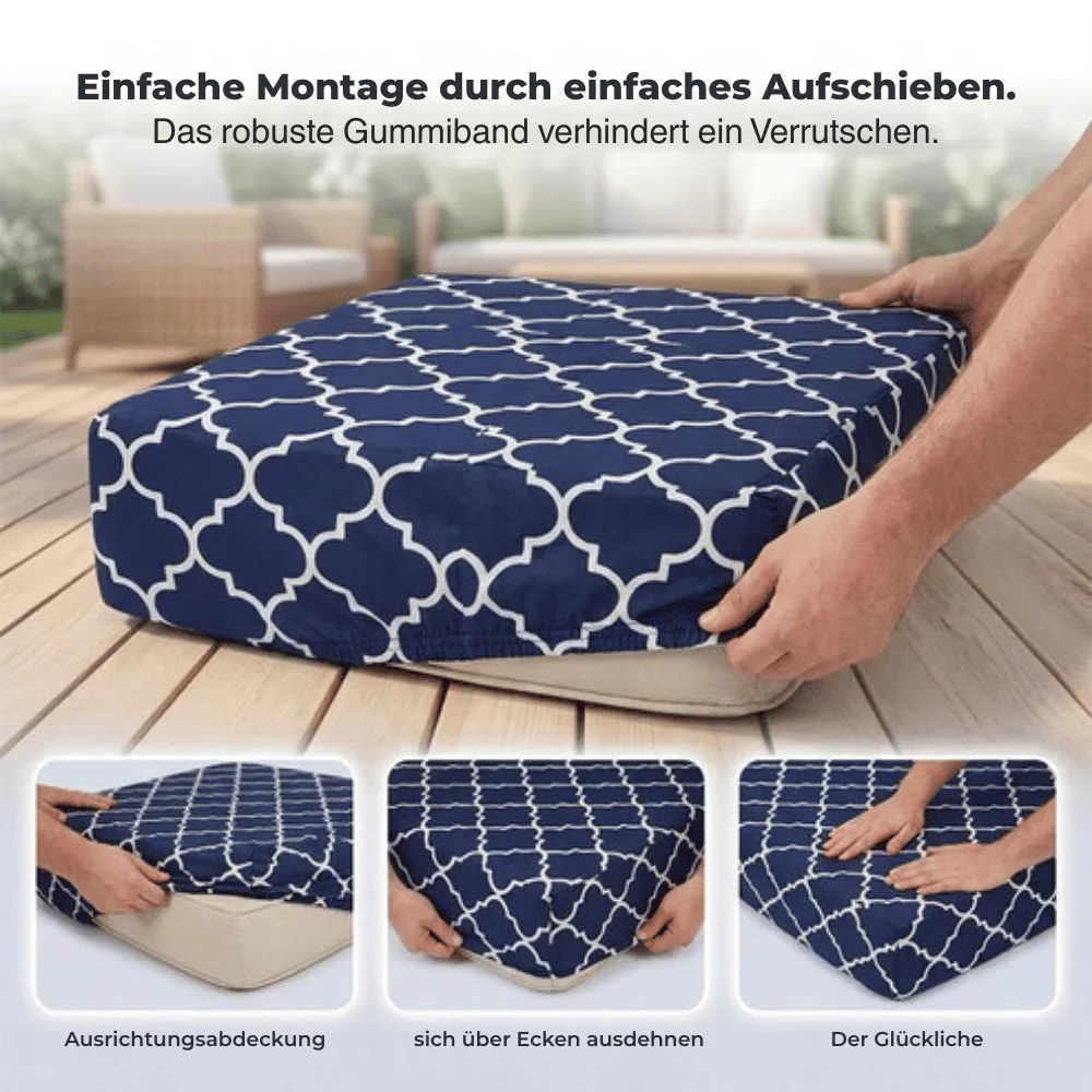 Spritzwasserfeste Terrassenkissenbezüge 4/8 Stück | 50% RABATT - Image 4