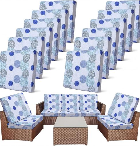 Spritzwasserfeste Terrassenkissenbezüge 4/8 Stück | 50% RABATT - Image 41