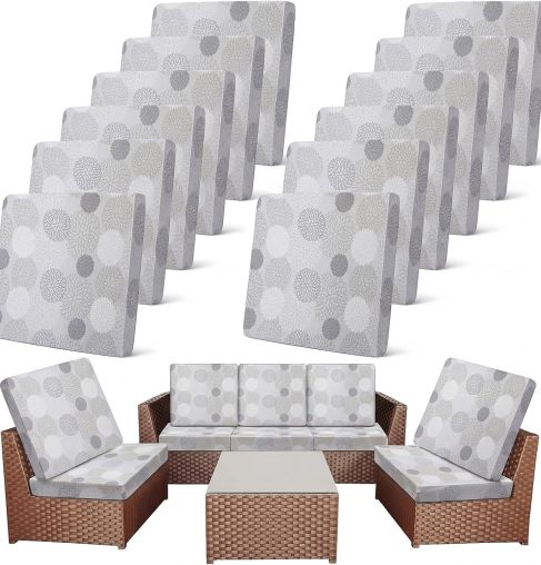Spritzwasserfeste Terrassenkissenbezüge 4/8 Stück | 50% RABATT - Image 48