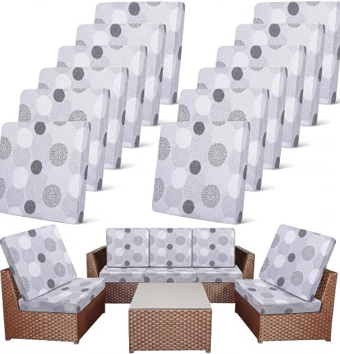 Spritzwasserfeste Terrassenkissenbezüge 4/8 Stück | 50% RABATT - Image 55