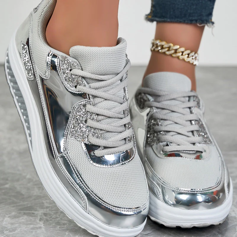 ShineStep™ – Glitzernde Plateau-Sneaker mit Komfort | 50% RABATT - Image 9