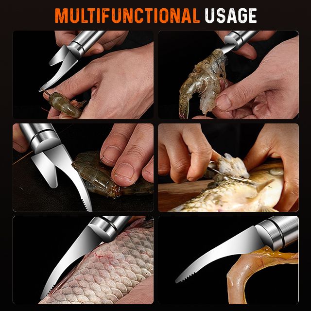 ShrimpPro — Edelstahl Garnelen-Schäl- & Entdarmungsmesser Set mit 4 Stück | 50% RABATT - Image 11