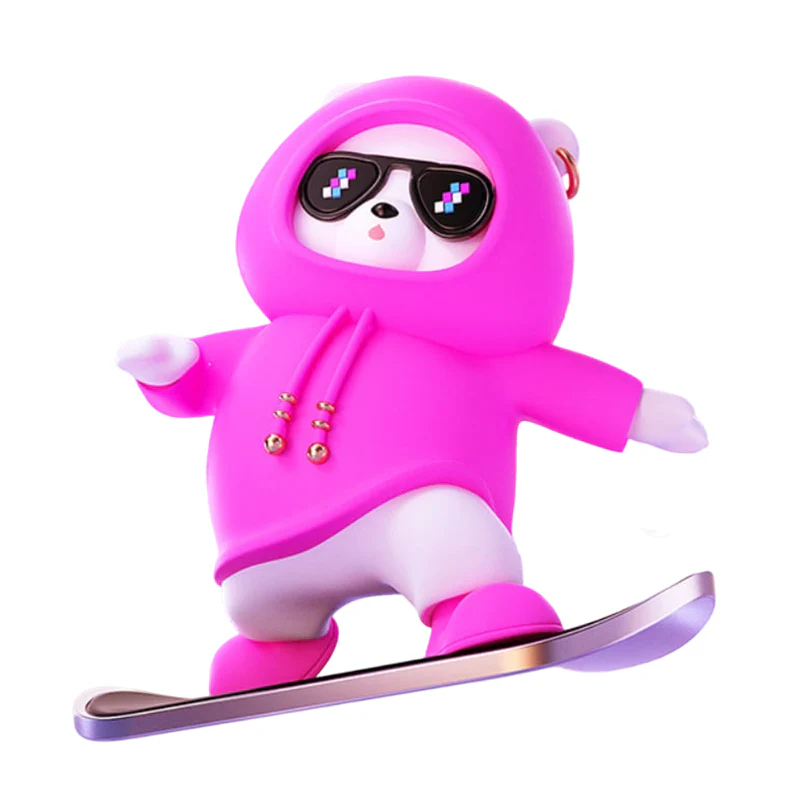 SkateBear – Lustiges Skateboard-Bär Autoornament | 1+1 GRATIS - Image 3