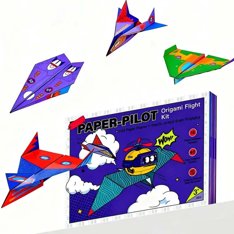 SkyCraft – Kreatives DIY Papierflugzeug-Set (16 Modelle)