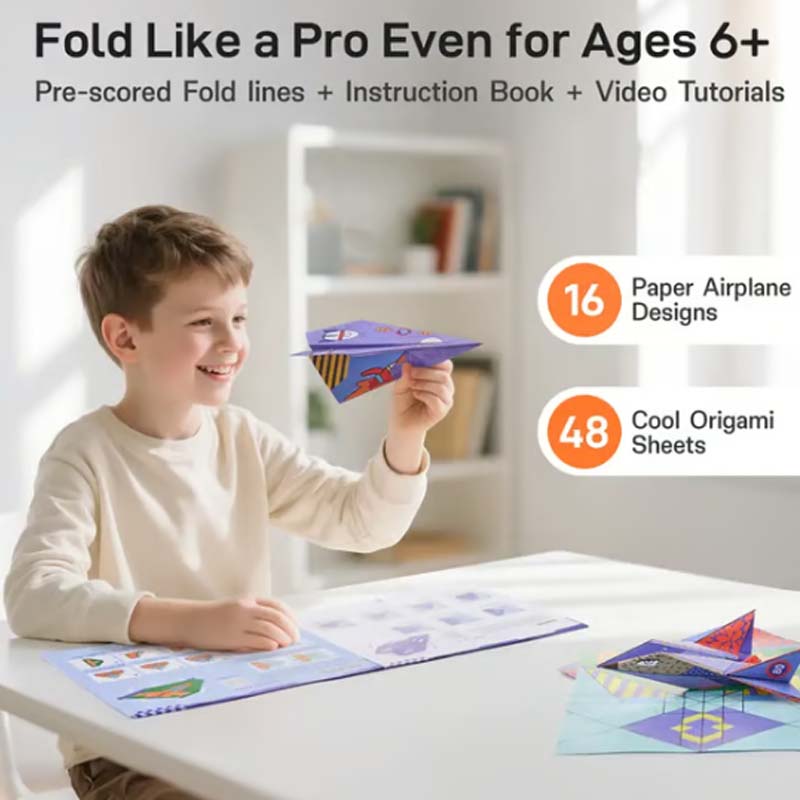 SkyCraft – Kreatives DIY Papierflugzeug-Set (16 Modelle) - Image 2