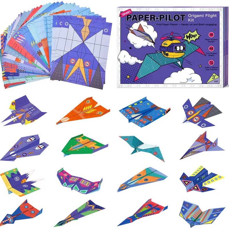 SkyCraft – Kreatives DIY Papierflugzeug-Set (16 Modelle) - Image 9